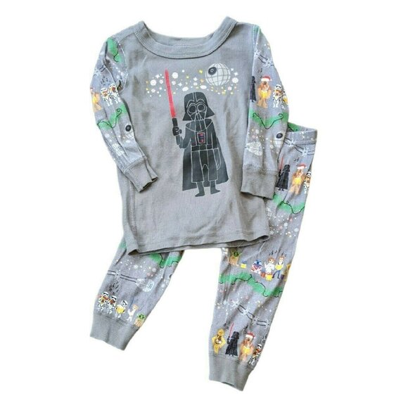 Hanna Andersson + Star Wars Darth Vader Holiday PJ's Size 80/18-24m - Picture 1 of 6